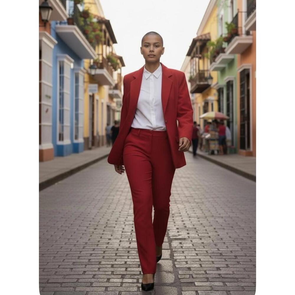 Austin Reed Worsted Wool Blazer with Gold Button